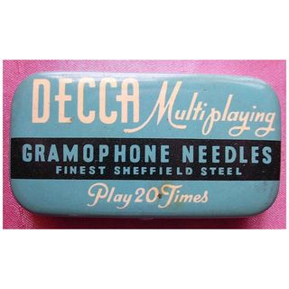 Vintage DECCA Gramophone Needles Tin