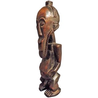 KUSU Tribal Carved Ancestor Figure - Congo Circa Mid to Early 20th Century