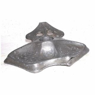 Victorian Art Nouveau Pewter Ink Well