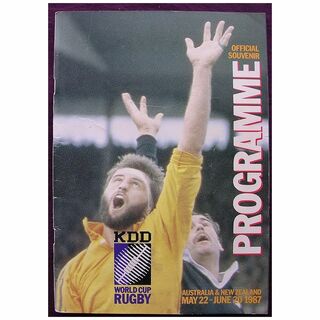 Official Souvenir Program INAUGURAL World Cup Of Rugby 1987