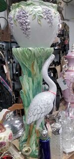 Stunning MODERNIST Italian Majolica Jardiniere & Plinth