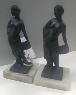 A Pair of Napolleon III Bronze Statuettes Circa 1880-1890
