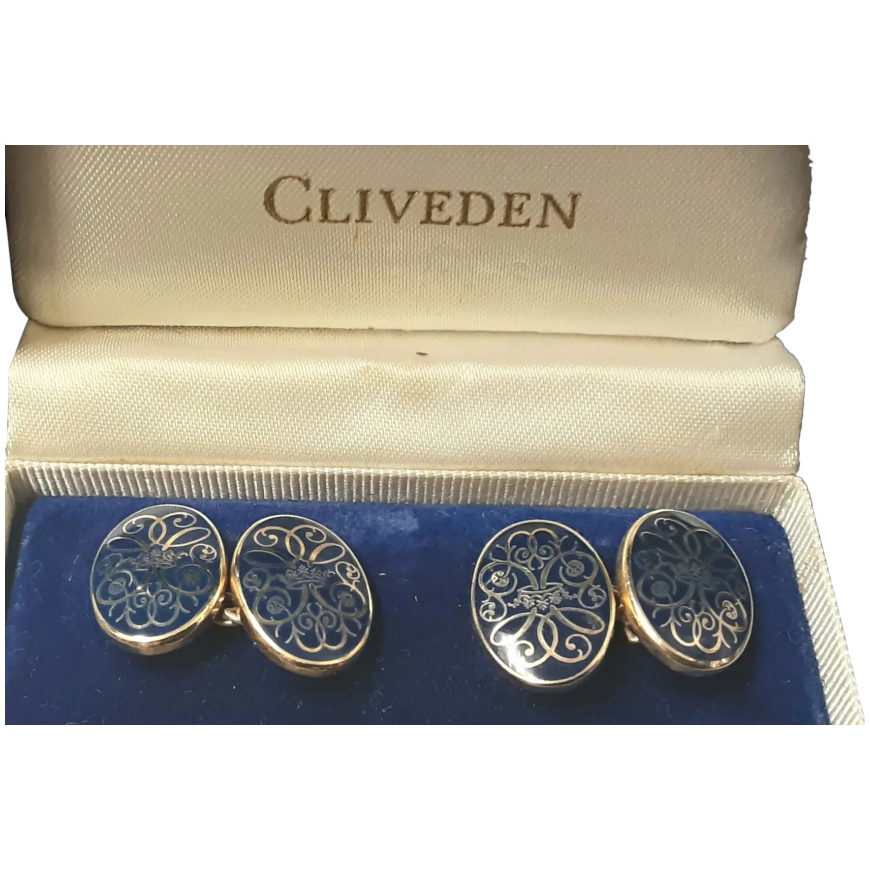 Sterling Silver Cliveden Boxed Cufflinks