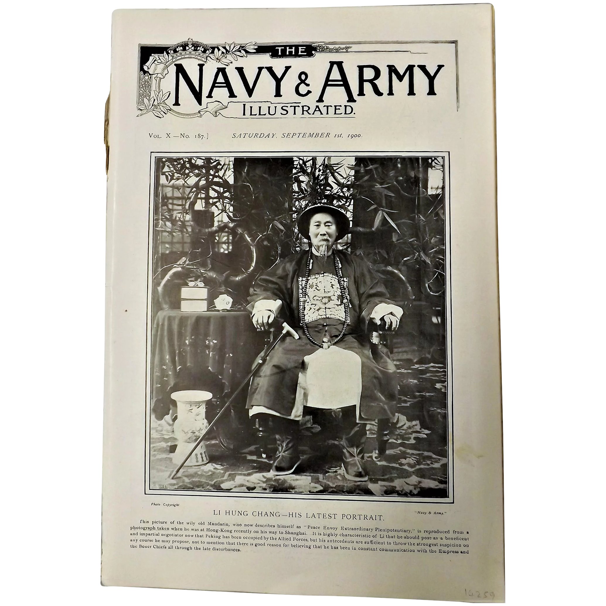 Li Chung Chan - The Army & Navy Illustrated - September 1st 1900