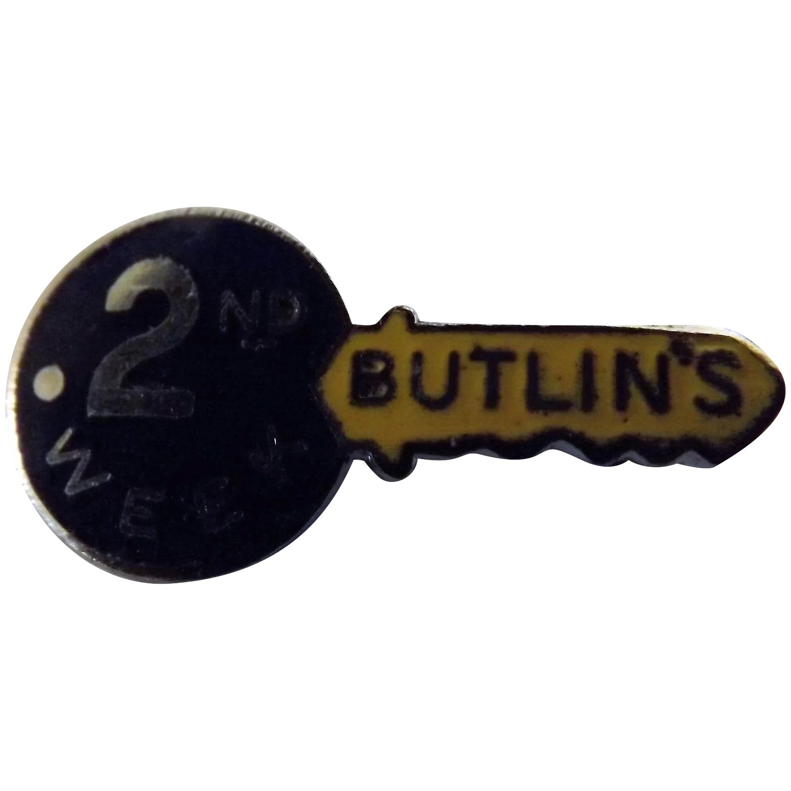 Vintage BUTLIN'S Holiday Camp Badge 2nd Week Badge