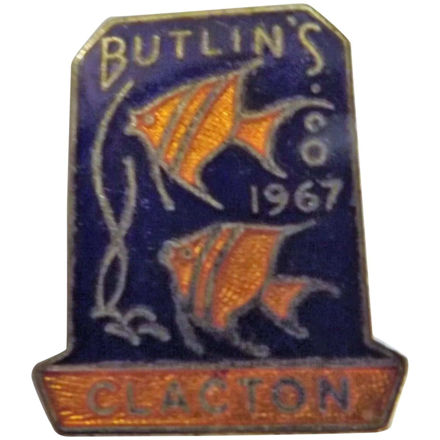 Vintage BUTLINS Holiday Camp Badge Clacton 1967