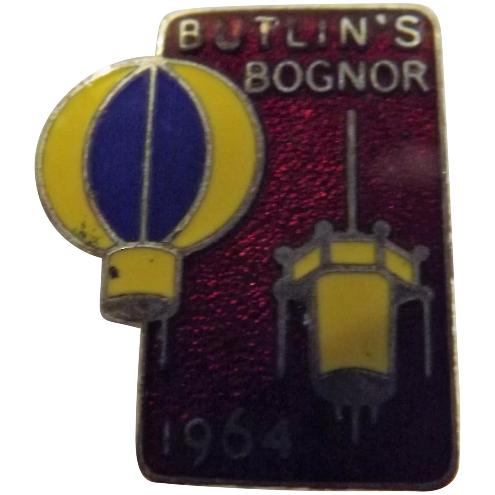 Vintage BUTLINS Holiday Camp Badge Bognor 1964