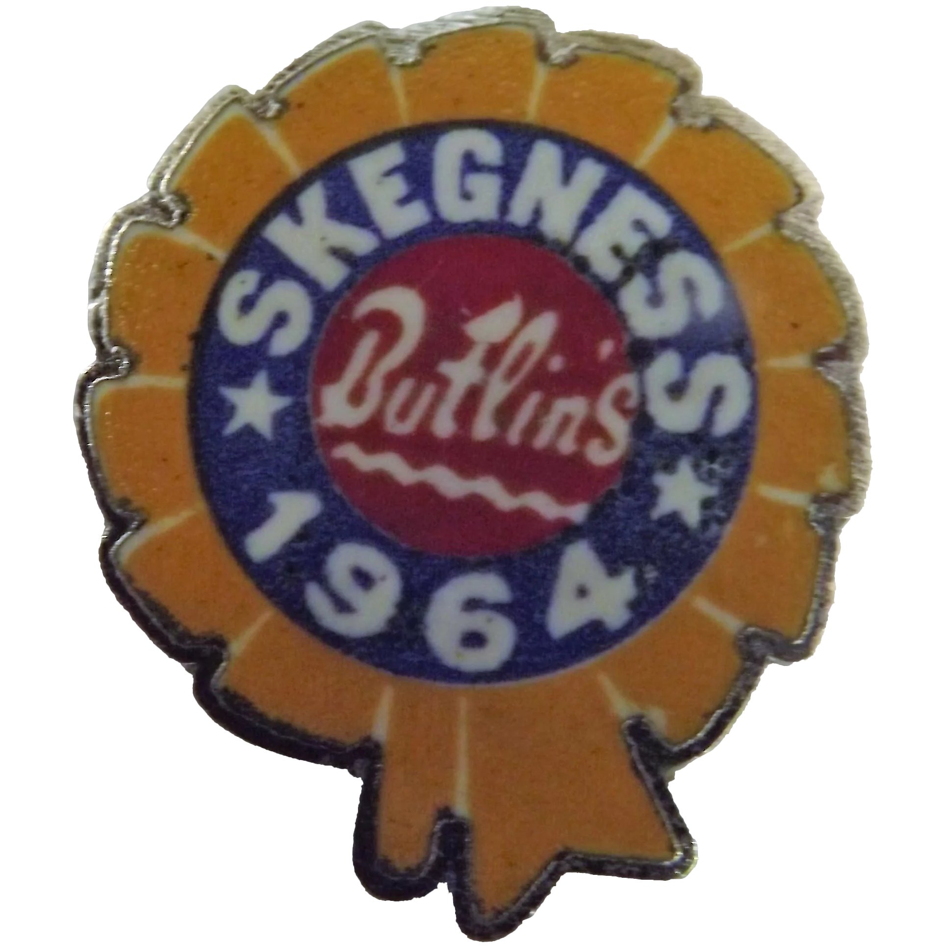 Vintage BUTLINS Holiday Camp Badge Skegness 1964