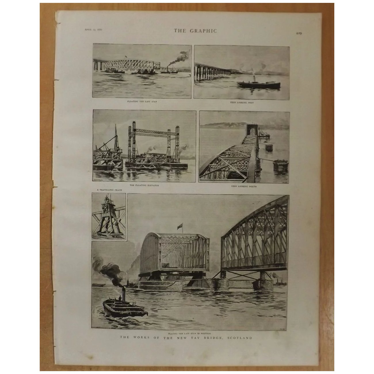 The Works Of The New Tay Bridge, Scotland, - The Graphic 1887