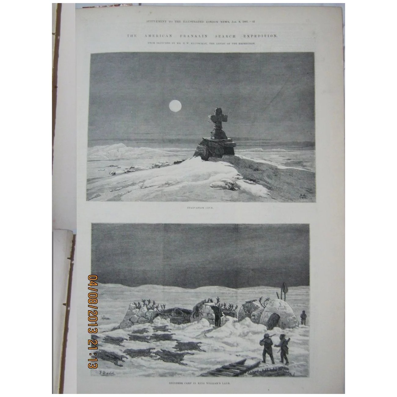 4 Pages American Franklin Search Expedition - Illustrated London News 1881