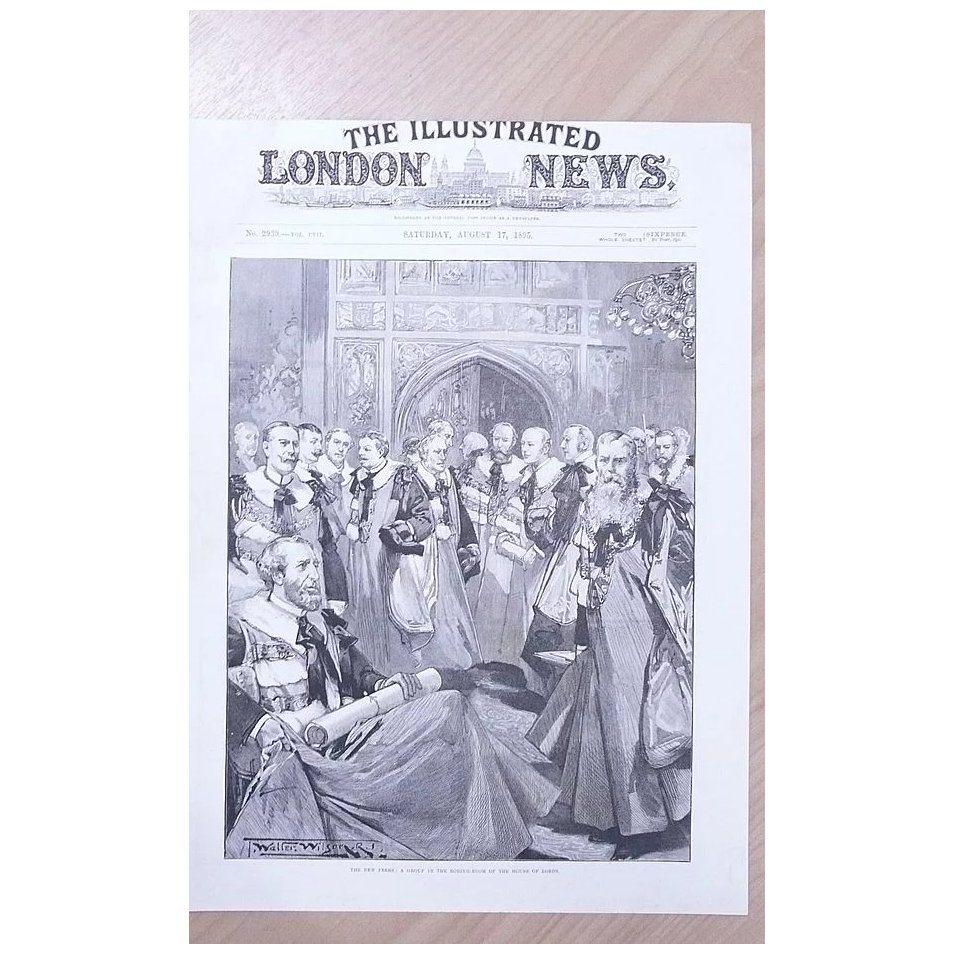 Front Page Illustrated London News 1892 