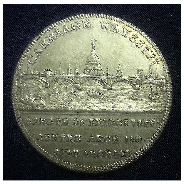 1831 Medallion Commemorating The Opening of The New London Bridge
