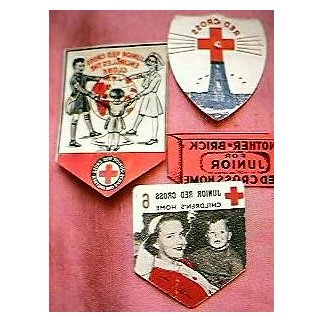 1950's Celluloid Red Cross Badges
