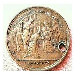 Antique Queen Victoria Medallion 1897