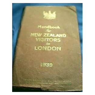 1939 New Zealand Visitors To London Handbook