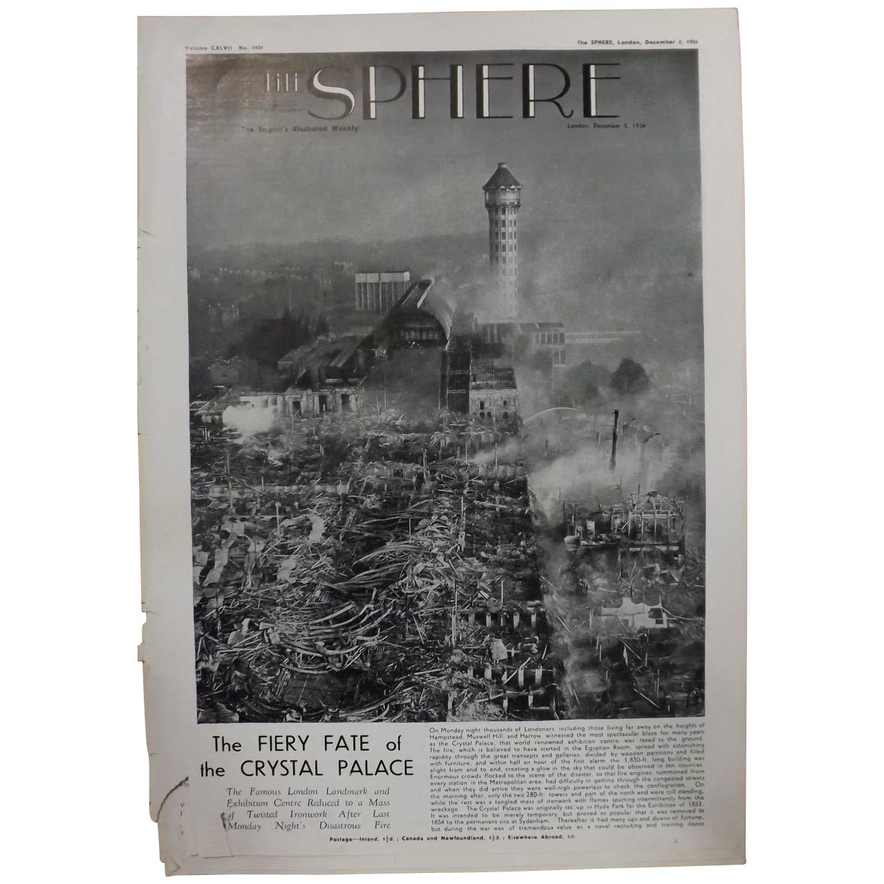 Special Feature - The Fiery Fate of The CRYSTAL PALACE - The Sphere 1936