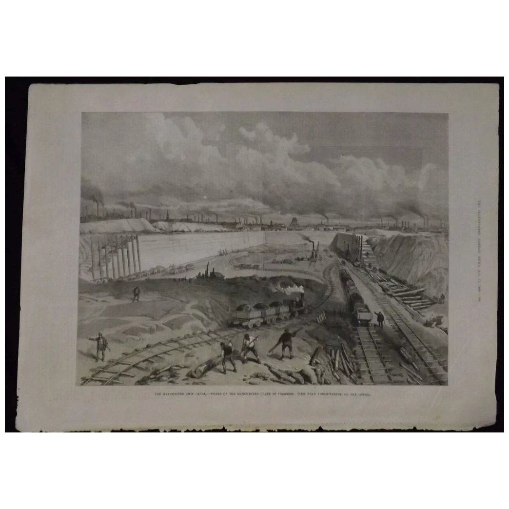 Manchester Ship Canal Works -Illustrated London News 1889