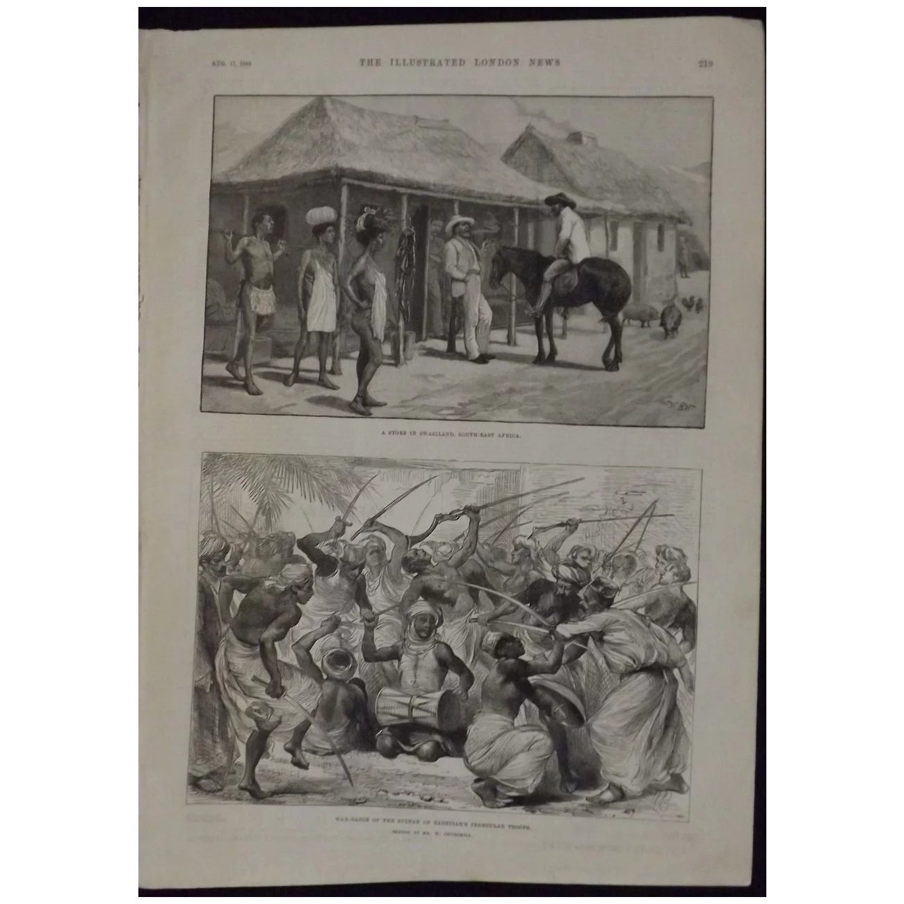 A Store In Swaziland - Illustrated London News 1889