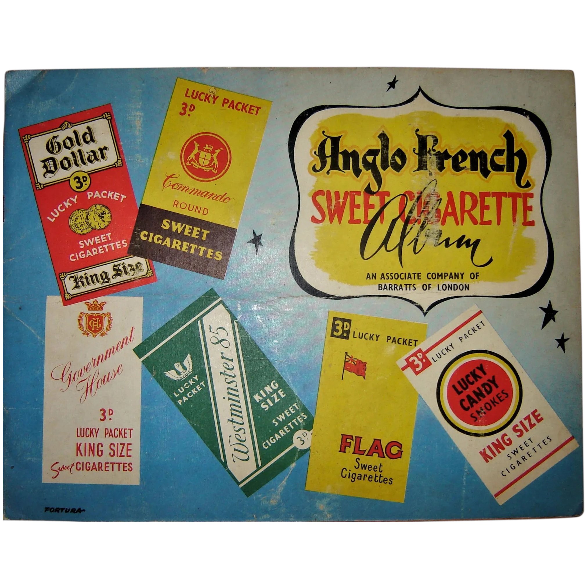 Anglo French Sweet Cigarette Album - Circa 1954