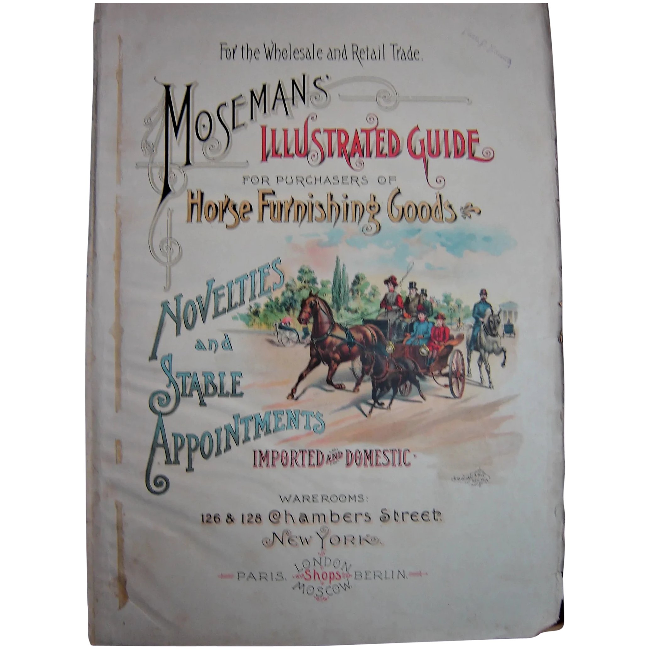MOSEMAN'S Original Illustrated Guide HEADER Page - Circa 1892