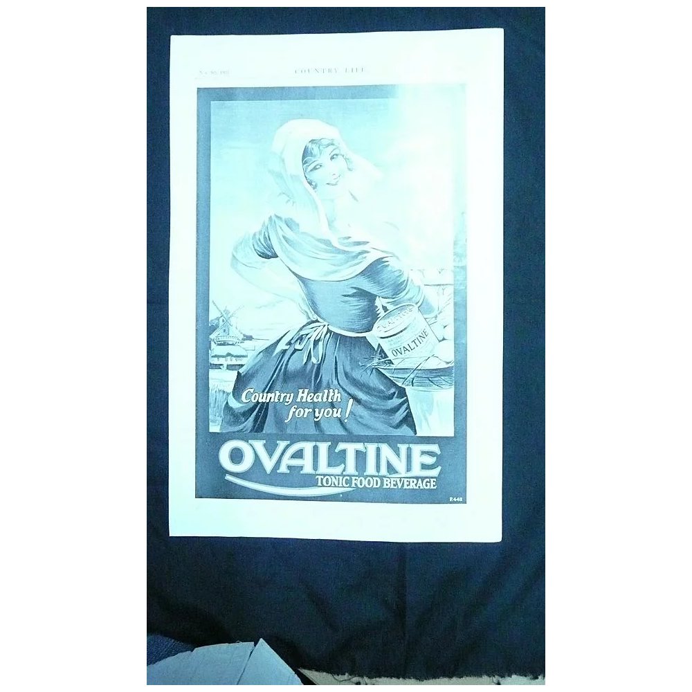 OVALTINE - original Full Page from COUNTRY LIFE Magazine 1927