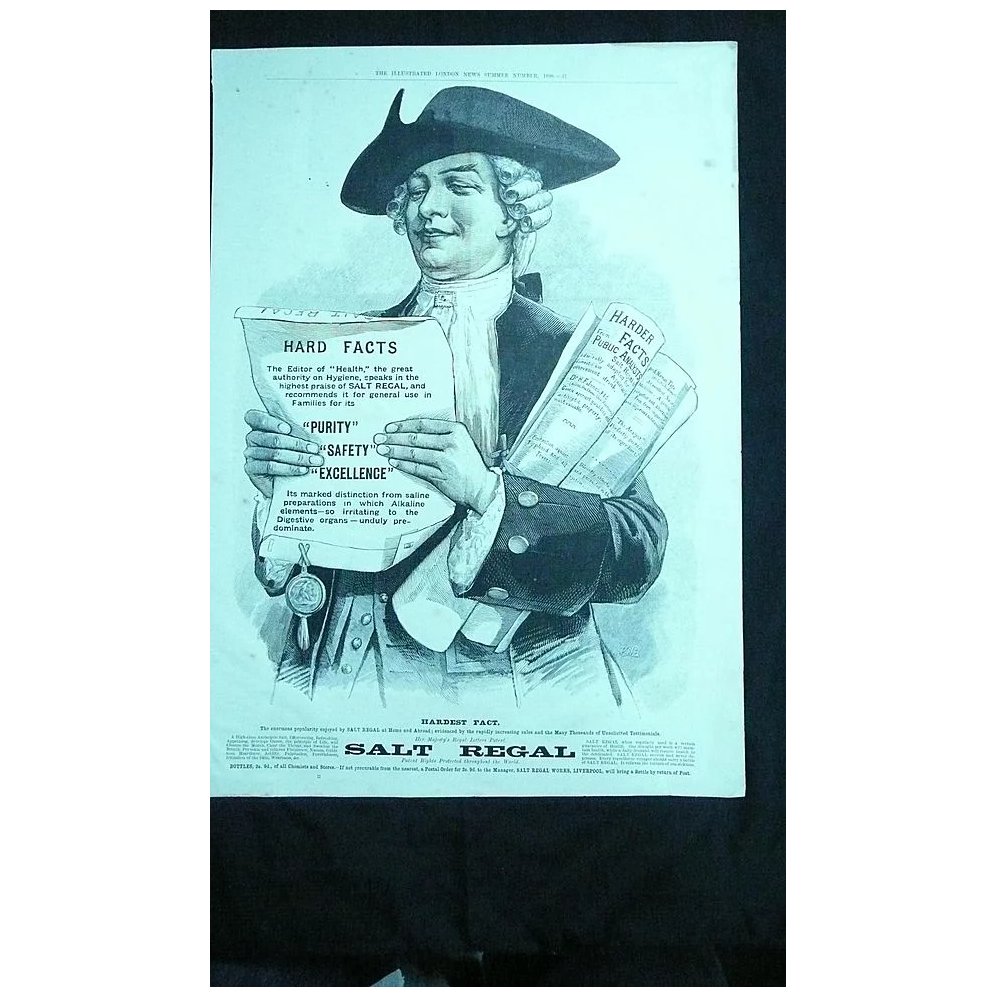 SALT REGAL - Original Full Page Advert Illustrated London News 1890