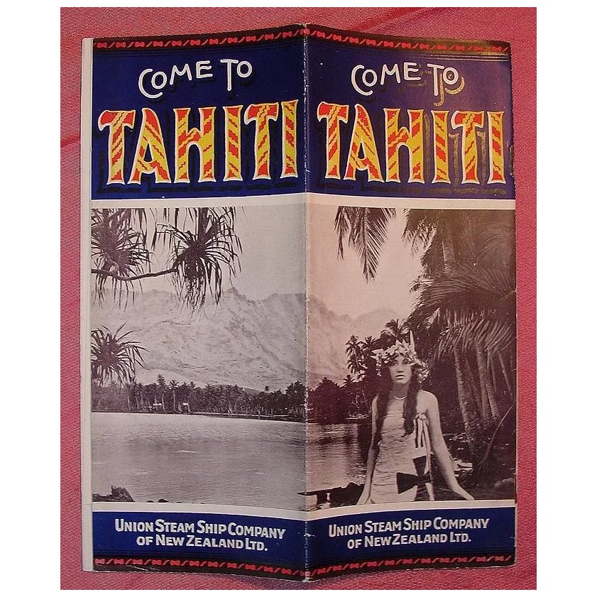 UNION Steamship Co Booklet on Tahiti 1928