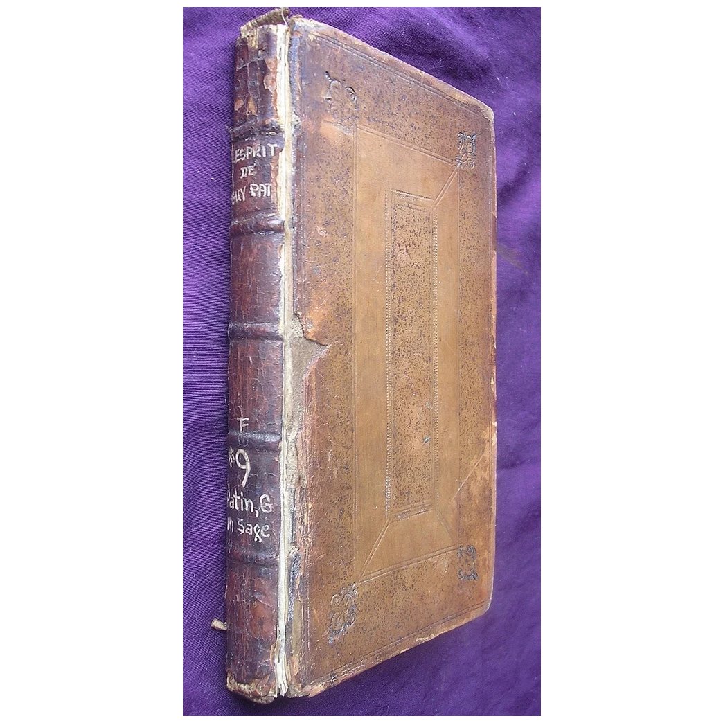 1710 First Edition 'L' Esprit De Guy Patin'
