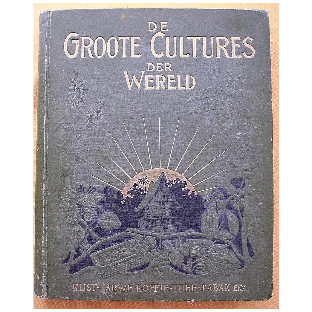 1906 Illustrated Dutch Book 'De Groote Cultures Der Weld'