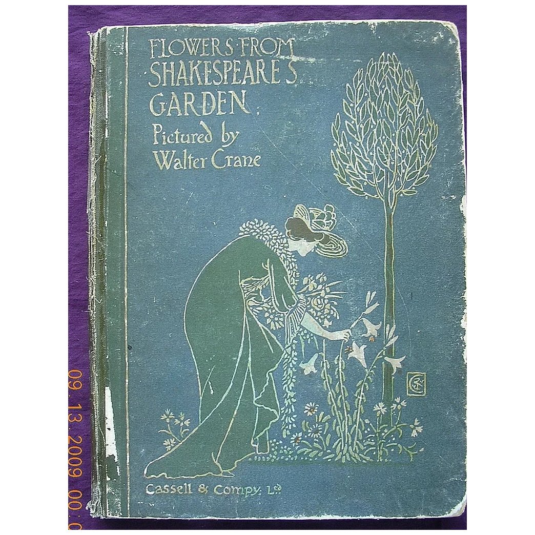 Beautiful 'Flowers From Shakespeare's Garden' First Edition 1906