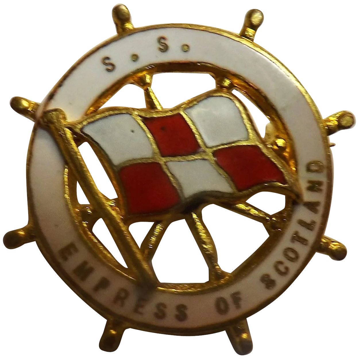 S.S. Empress of Scotland Ships Souvenir Badge