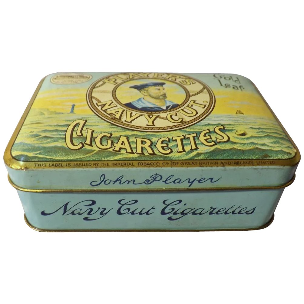 Players Navy Cut 'Gold Leaf' Cigarette Tin