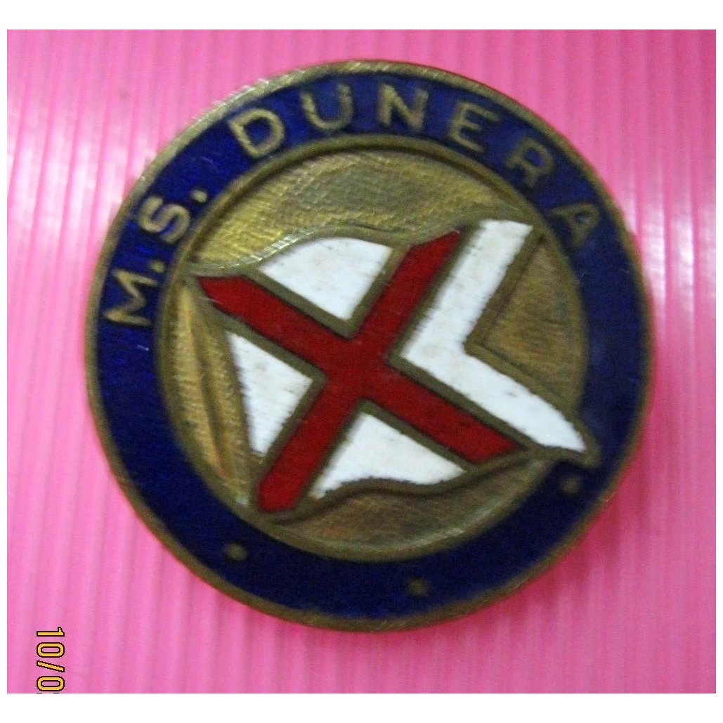 M.S.Dunera Souvenir Badge - British India Line