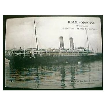 Vintage Shipping Post Card .RMS. ORSOVA