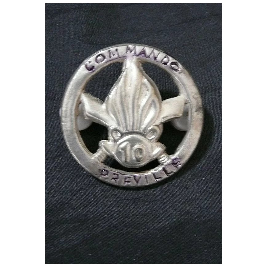 French Foreign Legion COMMANDO - 10 Preville - Indochine war Badge