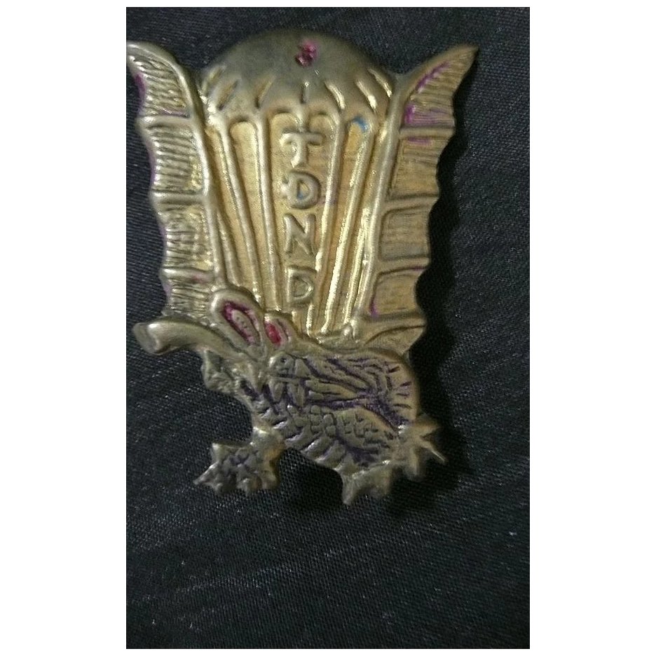 Rare French Indochina War Colonial Troops 7th Airborne Paras Badge,