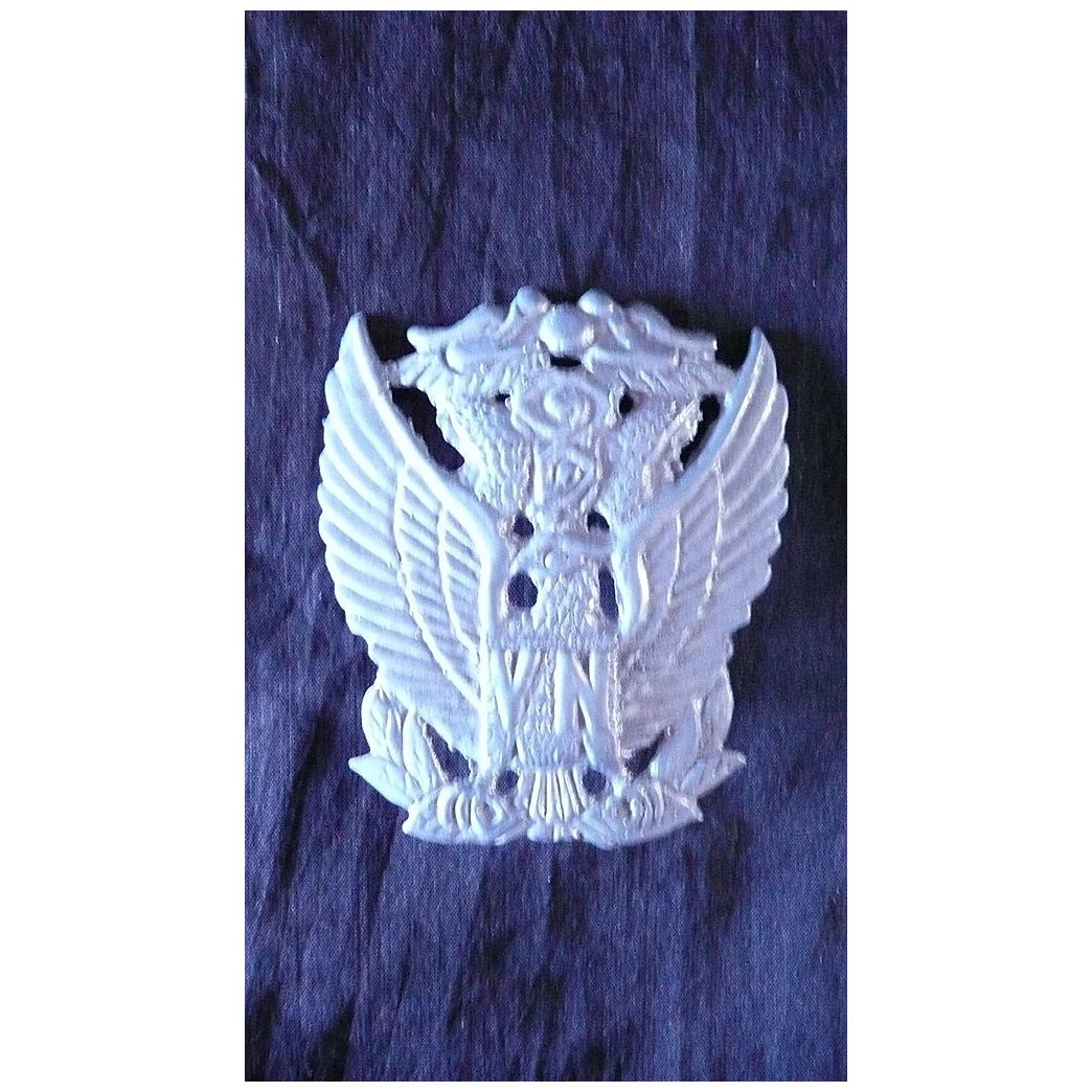 VIETNAM War - RARE South Vietnam Air Force - VNAF- Officers Cap Badge