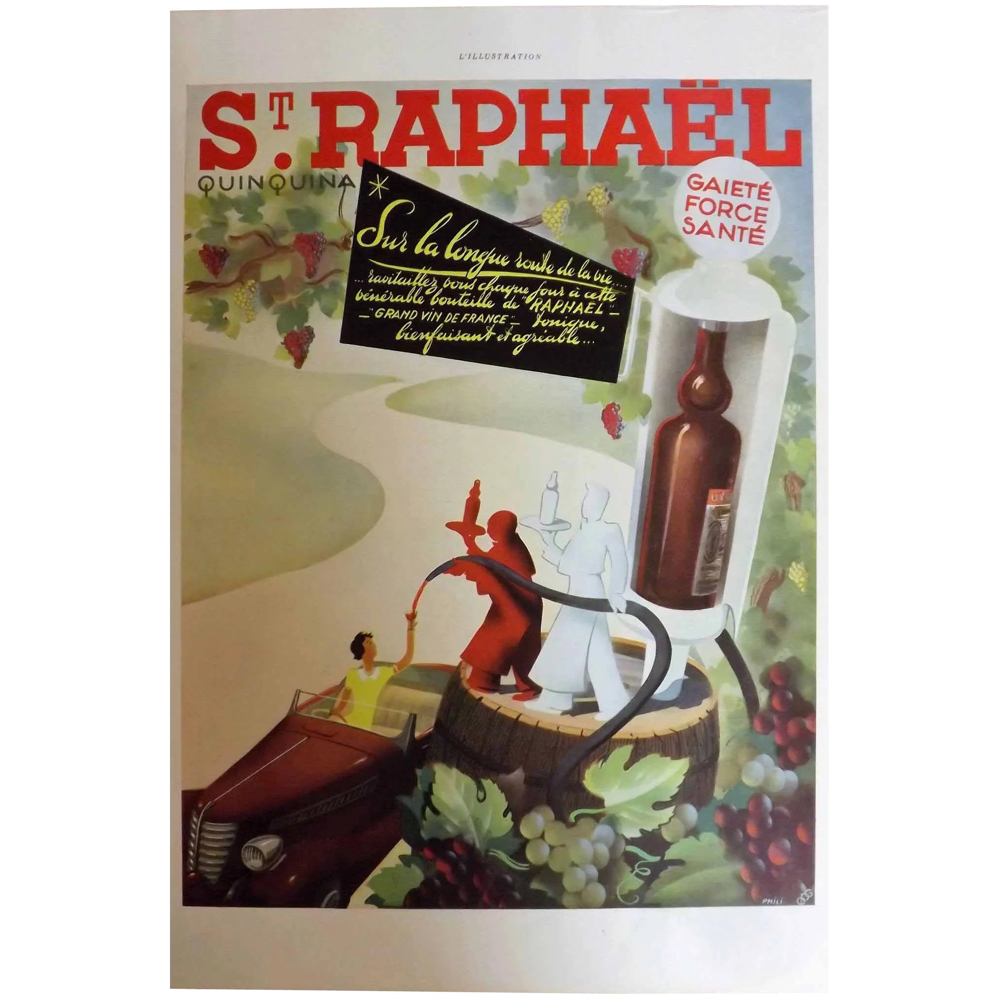 L'Ilustration French Magazine Original St. Rahael DECO Advertisement 1940