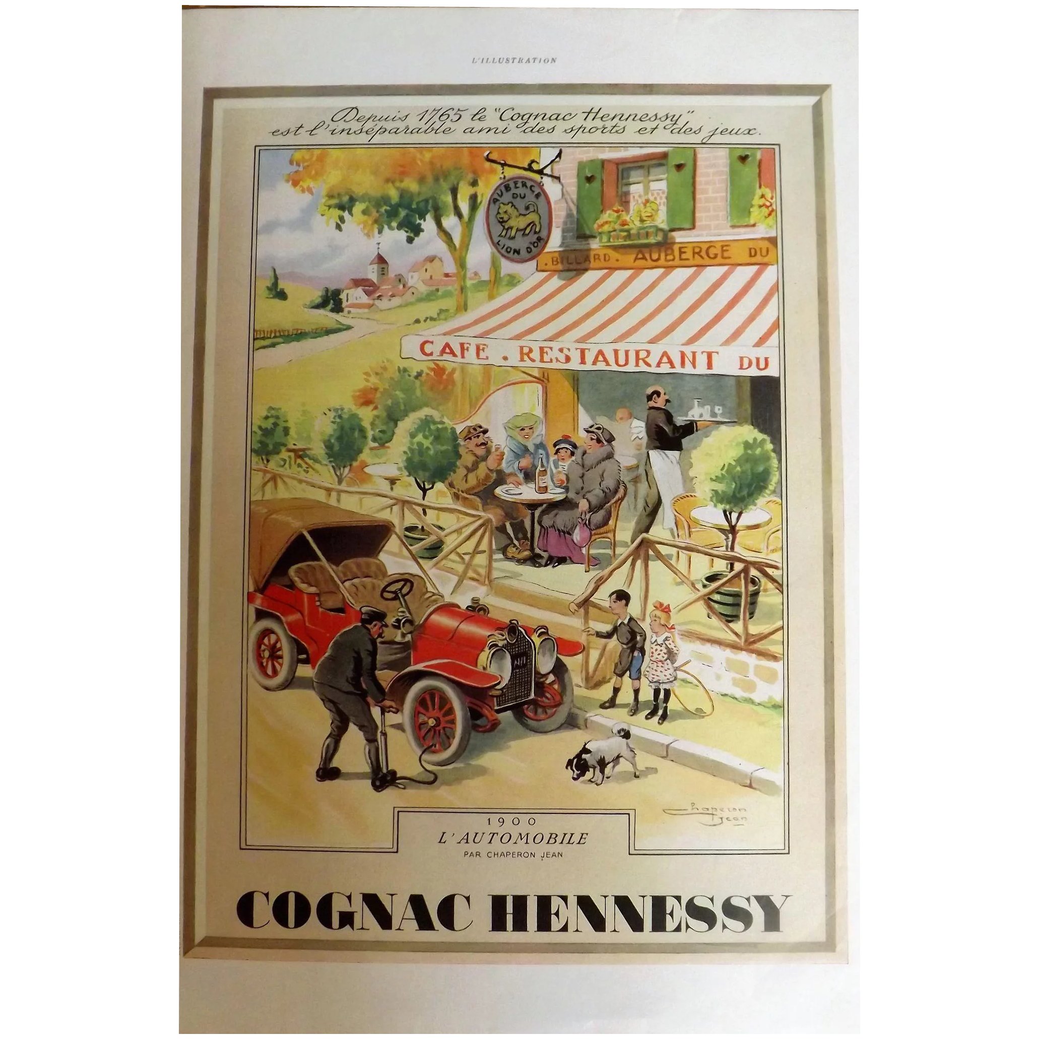 L'Illustration Original 'Cognac Hennessy' Advertisement 1939