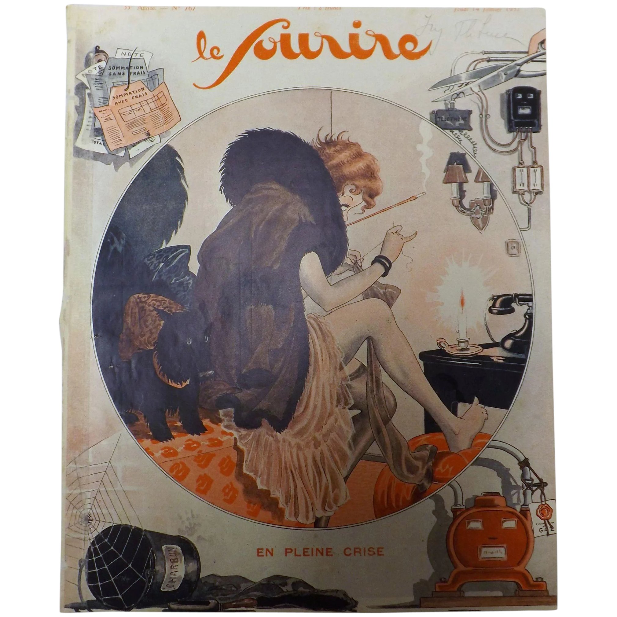 Front Page of Le Sourire Magazine 14 Janvier 1932