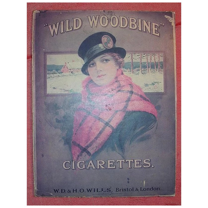 WILLS Woodbine Cigarettes Mounted Poster