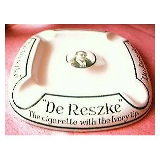 Vintage De Reske Cigarettes Advertising Ashtray