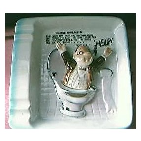 HELP! Risque Humour Ashtray