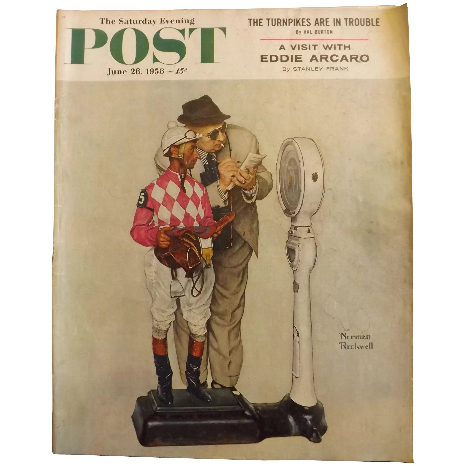 Saturday Evening Post Magazine - June 28 1958 - Norman Rockwell Cover