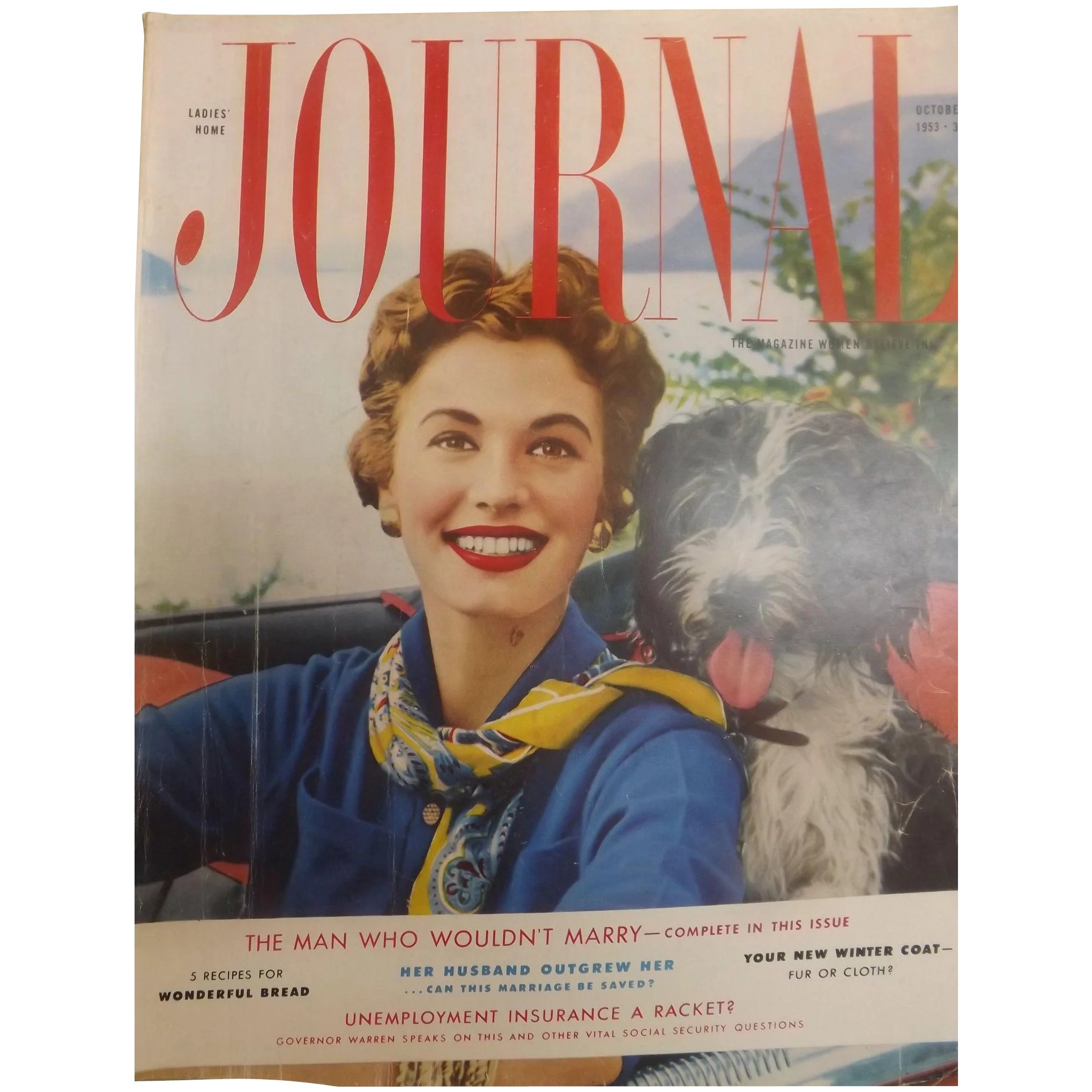 Ladies Home Journal Magazine - October 1953 USA