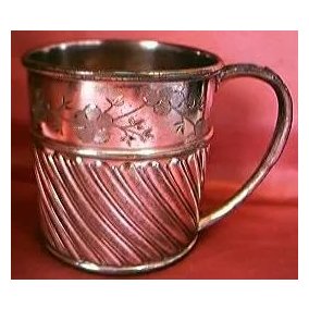 Antique Reed & Barton USA Plated Christening Mug