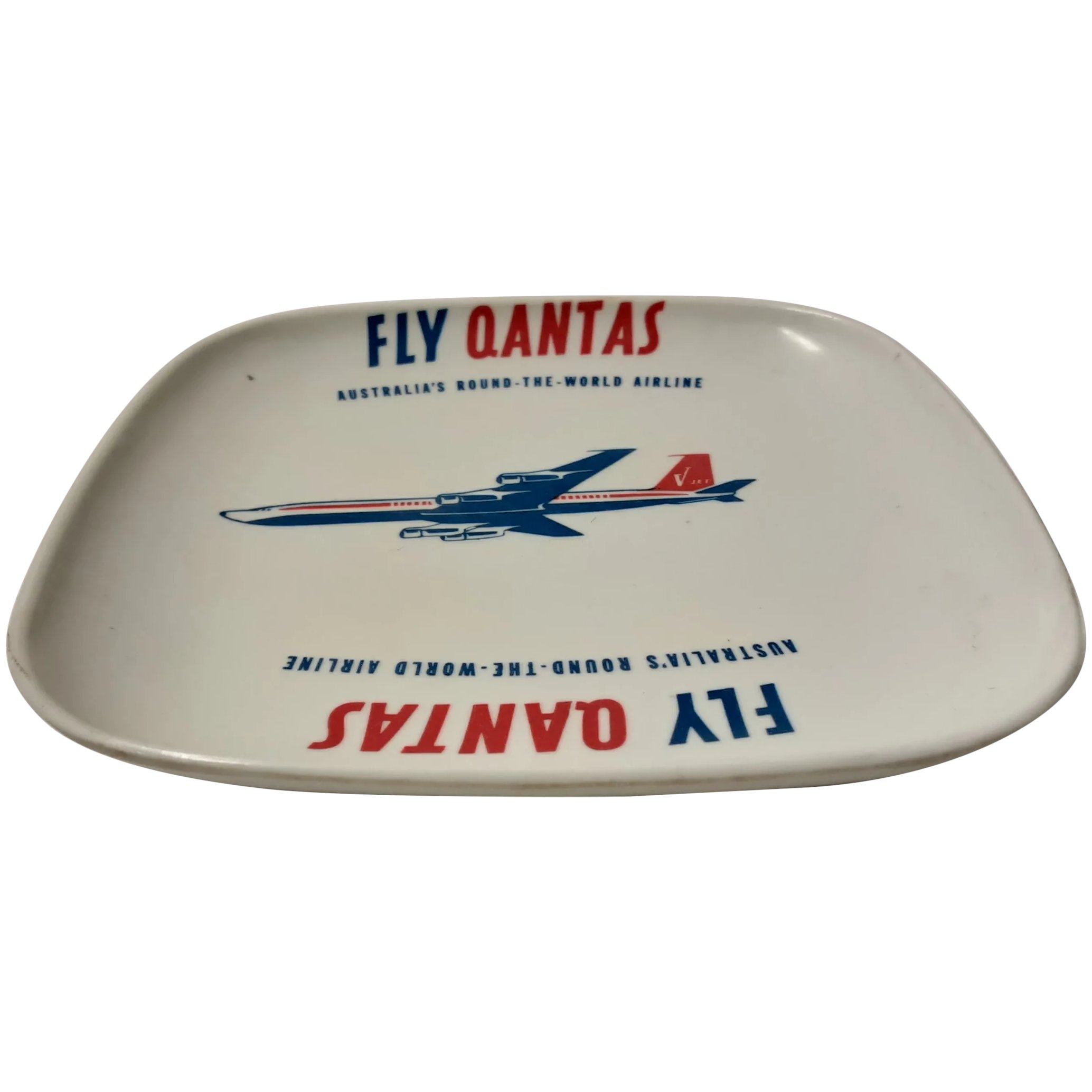 QANTAS V Jet 1960's Advertising Ashtray