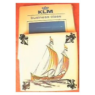 KLM Airlines Business Class Souvenir Delft Tile