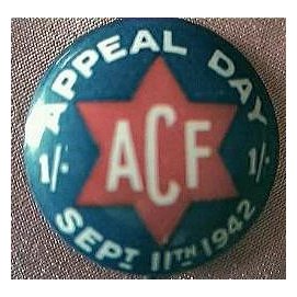 WW11 Australian Patriotic ACF Fund Raising Tin Badge 1942