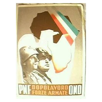IL DUCE Benito Mussolini Patriotic Postcard 1930's